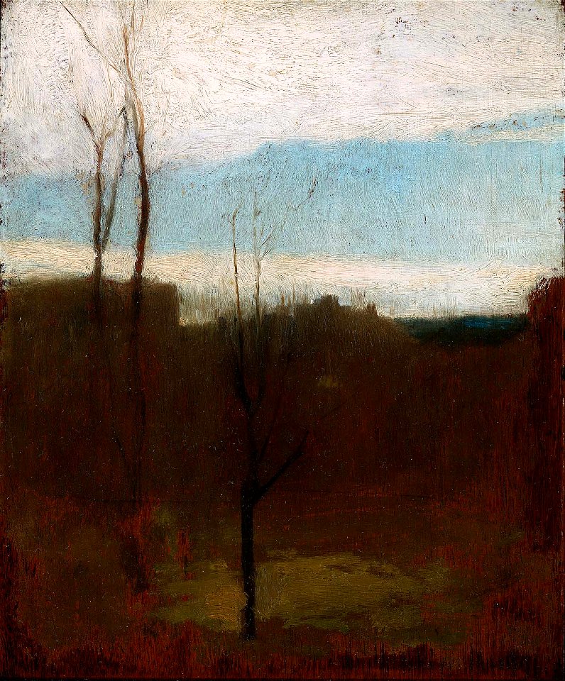 John La Farge - Landscape with Bare Trees and Coastline - 1979.1 - Museum of Fine Arts
