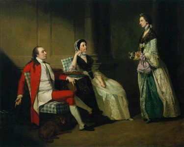 John Hamilton Mortimer (1740-1779) - George Thompson, his Wife and (^) his Sister-in-Law - N06158 - National Gallery