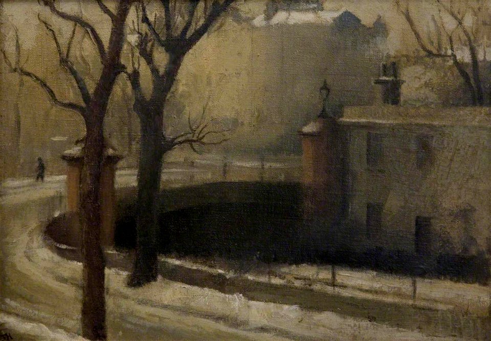 John Hill (1905-1988) - Regent's Canal at Maida Avenue, Winter - 769767 - National Trust