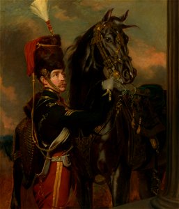John Lucas (1807-74) - Mercury with a Sergeant of the 11th Hussars - RCIN 403869 - Royal Collection