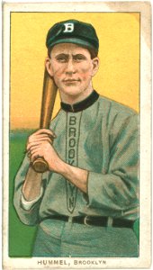 John Hummel, Brooklyn Superbas, baseball card portrait LCCN2008675244