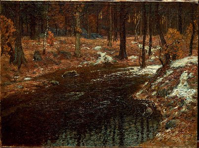 John Joseph Enneking - Breaking Up of Winter - 1980.260 - Museum of Fine Arts. Free illustration for personal and commercial use.