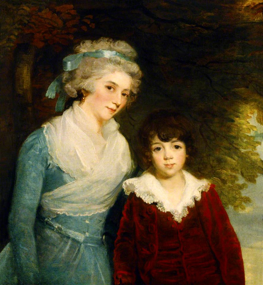 John Hoppner (1758-1810) - The Marquise de Sivrac de Rieux, née Bonar, and Her Son, Charles - 446682 - National Trust