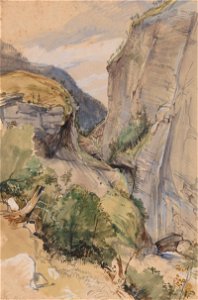John Frederick Lewis - The Via Mala - Google Art Project