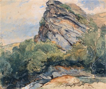 John Frederick Lewis - St. Goarhausen on the Rhine between Koblenz and Mainz - Google Art Project