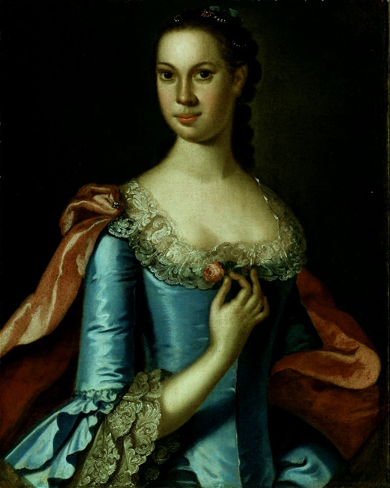 John Hesselius - Mrs. William Carmichael - 1967.177 - Art Institute of Chicago