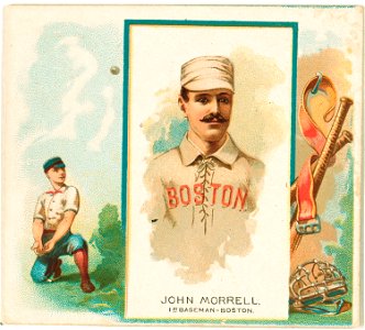 John Morrill, Boston Beaneaters, baseball card portrait LCCN2007680732