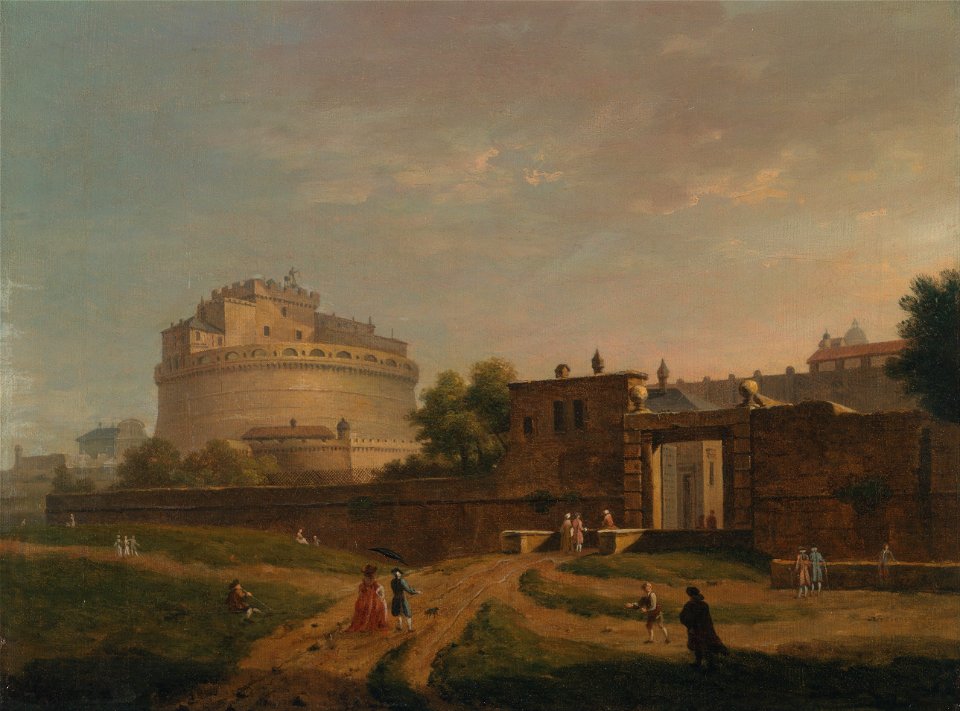 John Inigo Richards - Castel Sant'Angelo, Rome - Google Art Project