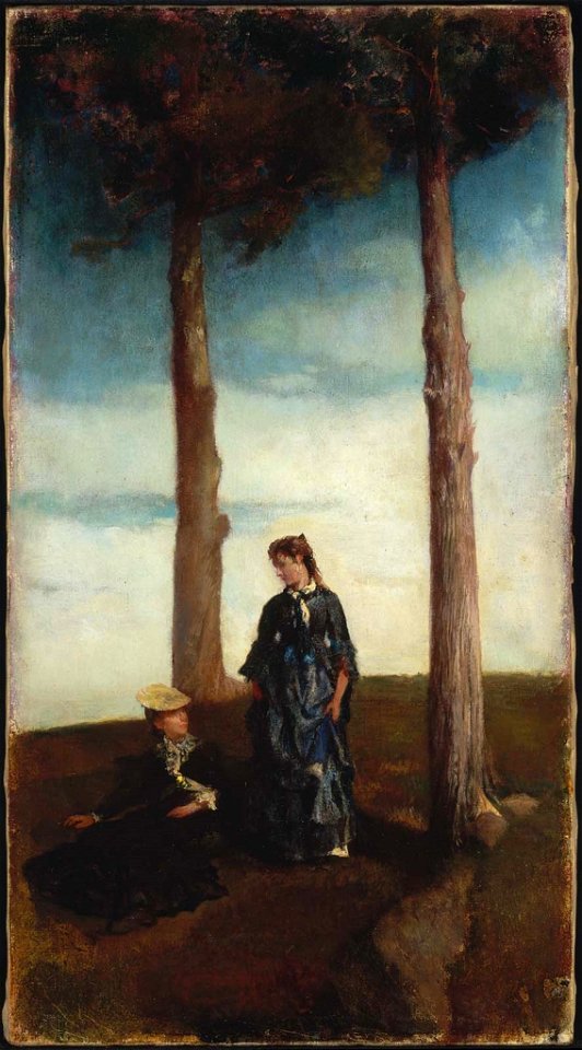 John La Farge - A Hillside Study (Two Trees) - 26.771 - Museum of Fine Arts