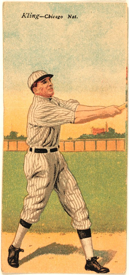 John Kling-Leonard C. Cole, Chicago Cubs, baseball card portrait LCCN2007683864