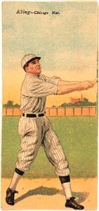 John Kling-Leonard C. Cole, Chicago Cubs, baseball card portrait LCCN2007683864