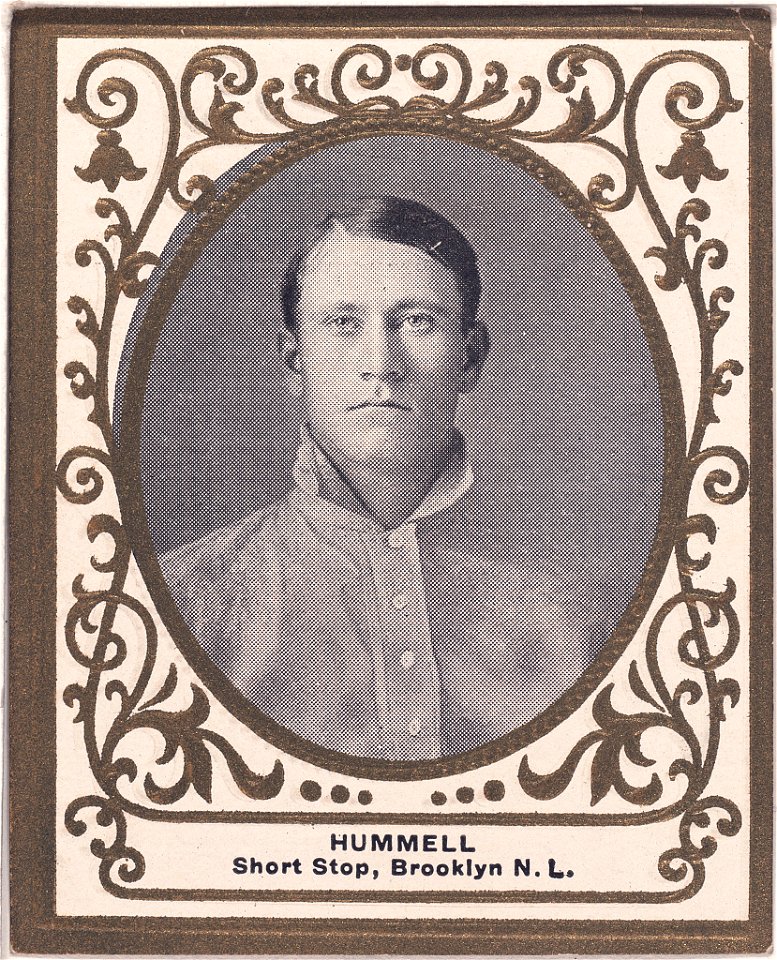 John Hummel, Brooklyn Superbas, baseball card portrait LCCN2007683732