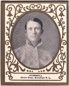 John Hummel, Brooklyn Superbas, baseball card portrait LCCN2007683732
