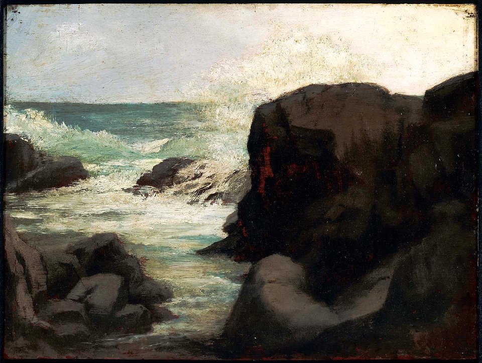 John La Farge - Sea and Rocks near Spouting Horn - 1986.1016 - Museum of Fine Arts