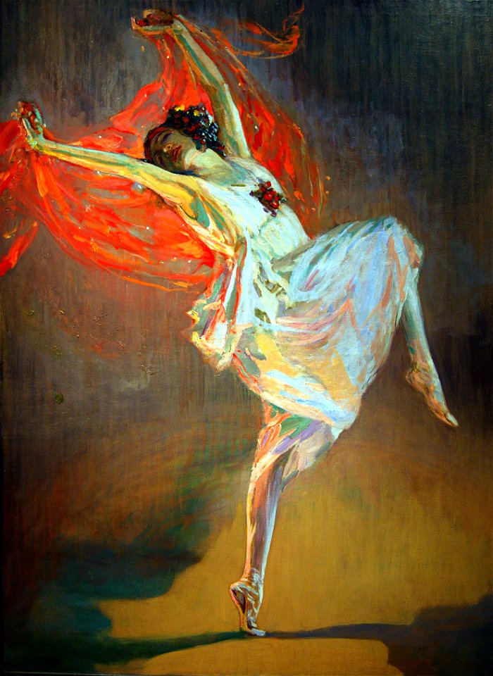 John Lavery - Anna Pavlova als Bacchantin, 1911