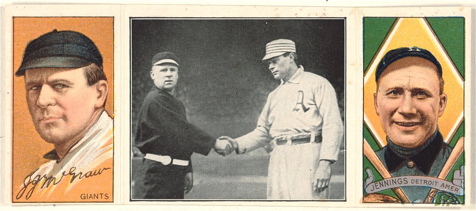 John J. McGraw-Hugh Jennings, New York Giants, Detroit Tigers, baseball card portrait LCCN2008678533