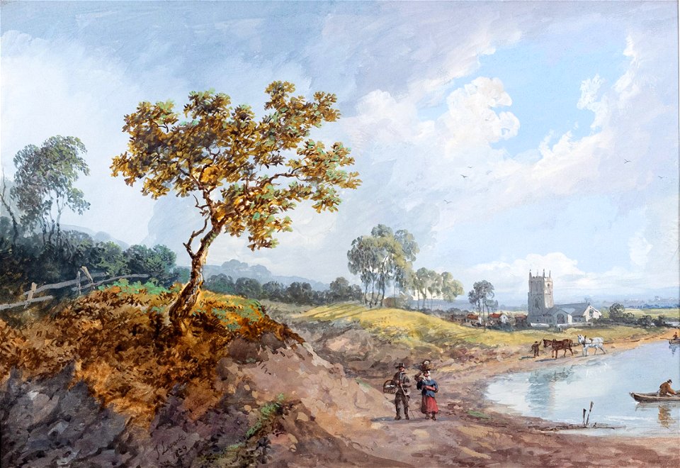 John Laporte - Capriccio-river landscape - Laporte-98525