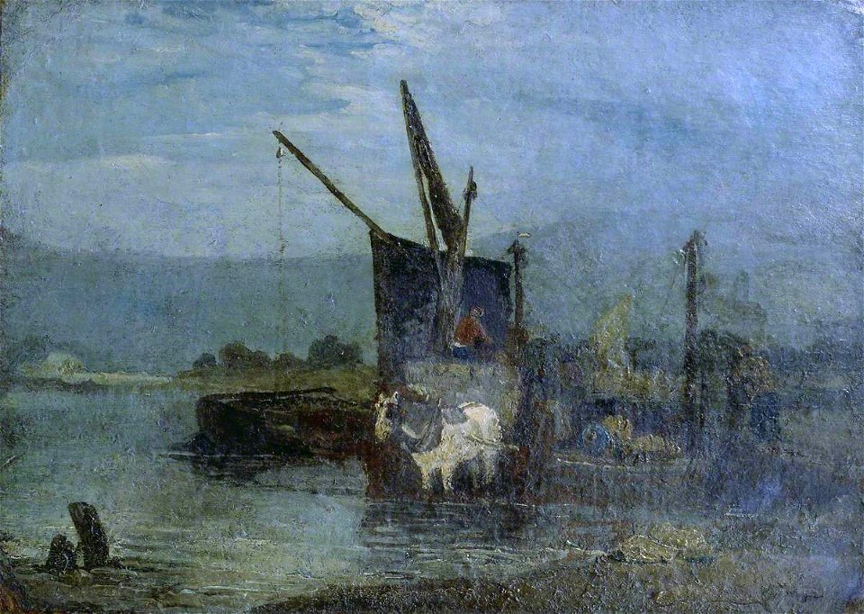 John Linnell (1792-1882) - Leading a Barge - T00933 - Tate