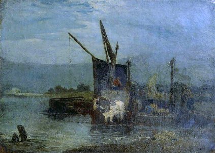 John Linnell (1792-1882) - Leading a Barge - T00933 - Tate