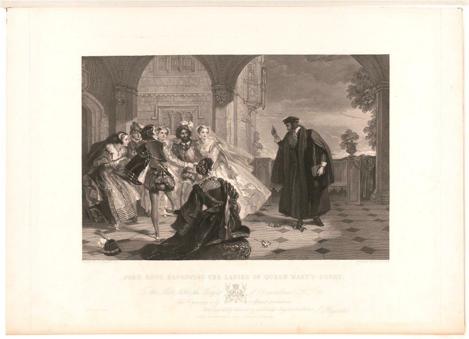 John Knox reproving the ladies of Queen Mary's court LCCN2003679844