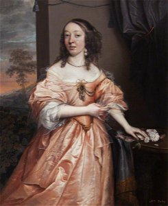 John Michael Wright (1617-1694) - Mrs Edward Onley - 653203 - National Trust. Free illustration for personal and commercial use.