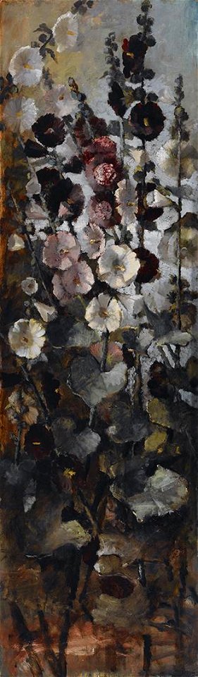 John La Farge - Hollyhocks - promised gift 74 hollyhocks - Crystal Bridges Museum of American Art