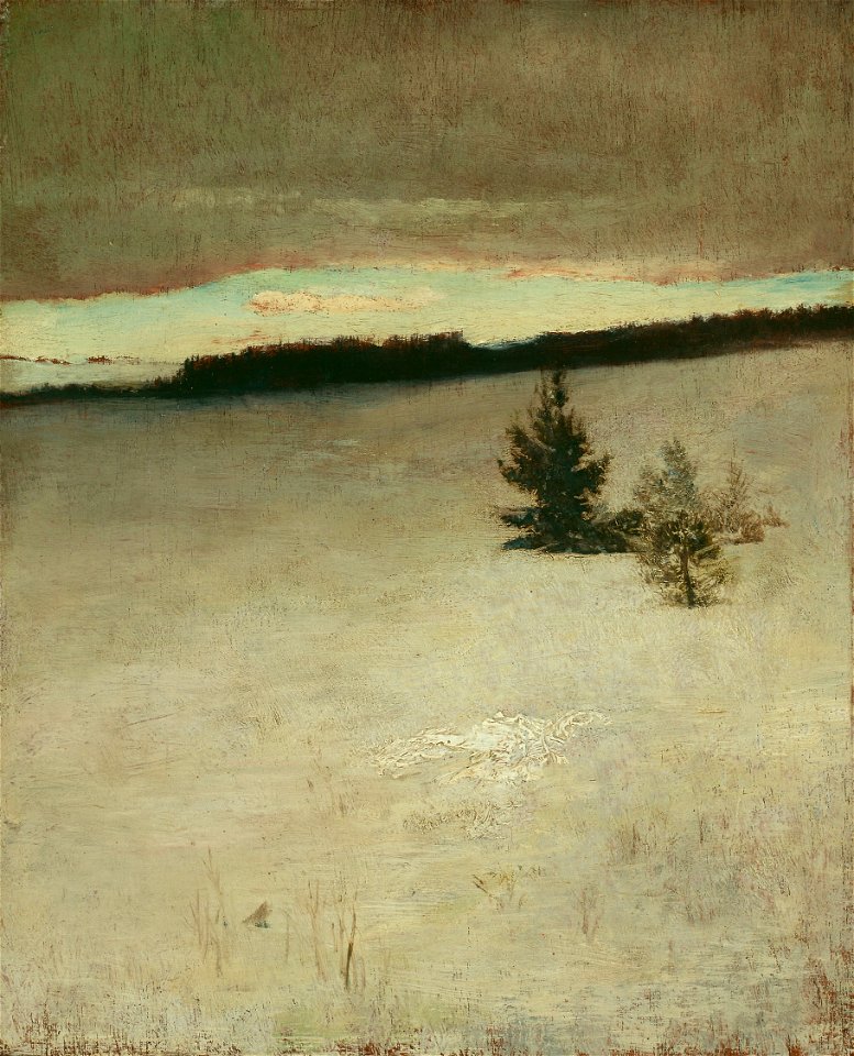 John La Farge - Snow Field, Morning, Roxbury - 1981.287 - Art Institute of Chicago