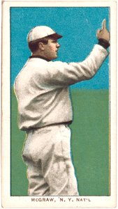 John McGraw, New York Giants, baseball card portrait LCCN2008676498