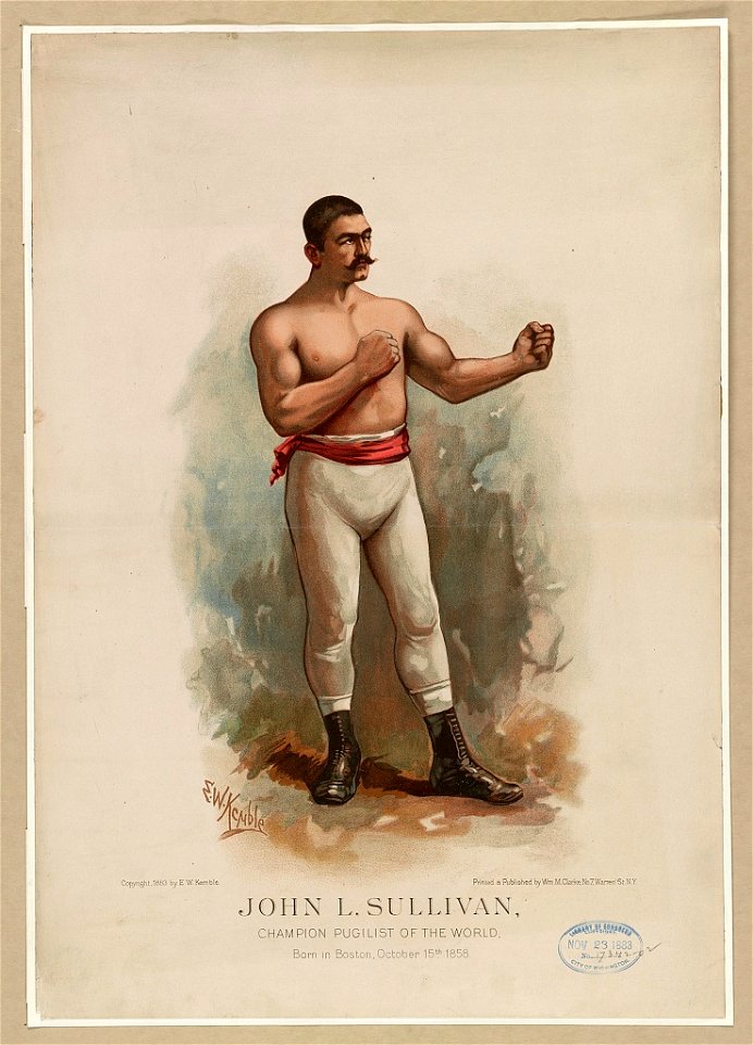 John L. Sullivan, champion pugilist of the world LCCN2003674652