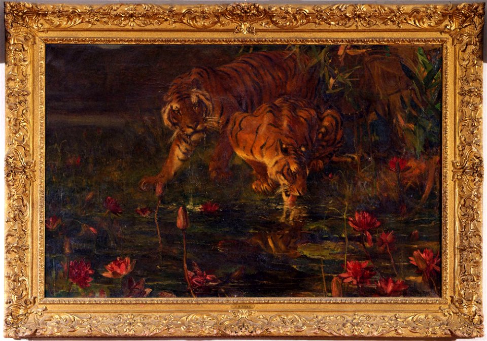John Macallan Swan - Tigers Drinking - PP312 - Princeton University Art Museum