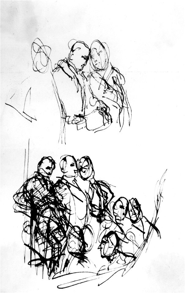 John Jeffreys Pratt, 1st Marquess Camden; Edward Southwell, 21st Baron de Clifford; Thomas Hampden, 2nd Viscount Hampden by Sir George Hayter