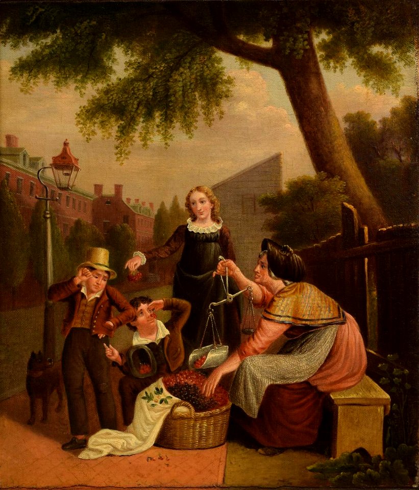 John Lewis Krimmel - The Cherry Seller - 1921.236.1 - Reading Public Museum
