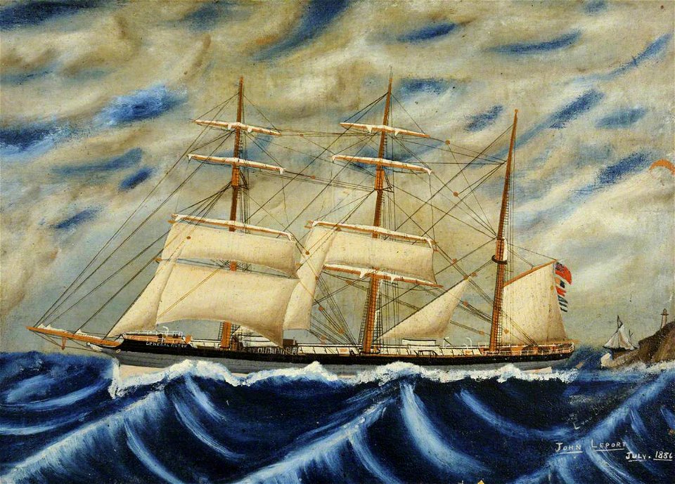 John Leport - The Barque 'General Picton' - BHC3359 - Royal Museums Greenwich