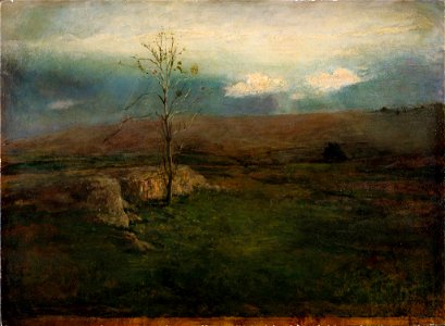 John La Farge - Early Spring, Sun Struggling Through Clouds (Landscape) - 1943.141 - Fogg Museum