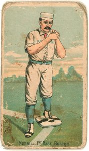 John Morrill, Boston Beaneaters, baseball card portrait LCCN2007680753