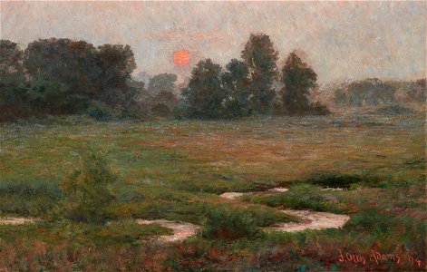 John Ottis Adams - An August Sunset - Prairie Dell - 55.26 - Indianapolis Museum of Art