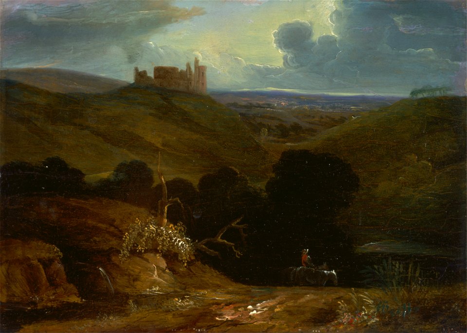 John Martin - Landscape with a Castle - Google Art Project