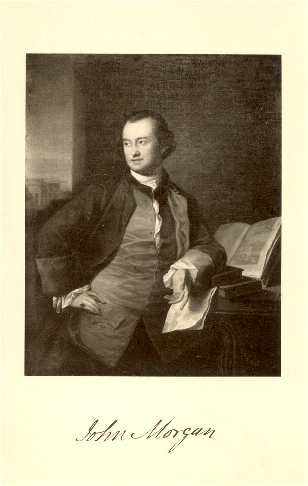 John Morgan (1735-1789) autographed portrait print