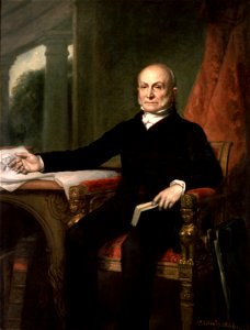 John Quincy Adams by GPA Healy, 1858. Free illustration for personal and commercial use.