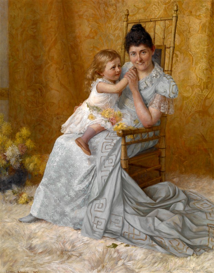 John Ottis Adams - Portrait of Martha Wysor Marsh and Son John Edwin - 70.103 - Indianapolis Museum of Art