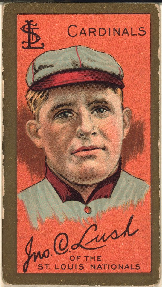 John Lush, St. Louis Cardinals, baseball card portrait LCCN2008677421