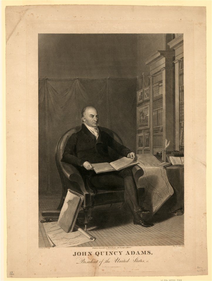 John Quincy Adams, President of the United States - painted by T. Sully ; eng. by A.B. Durand. LCCN96523718