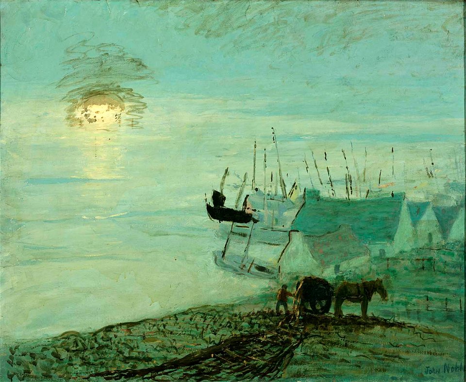 John Noble - Beach Scene (verso of 1929.6.79A) - 1929.6.79B - Smithsonian American Art Museum