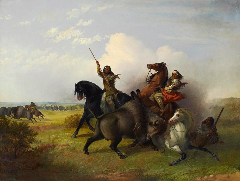 John Mix Stanley - The Buffalo Hunt - 2010.95 - Crystal Bridges Museum of American Art