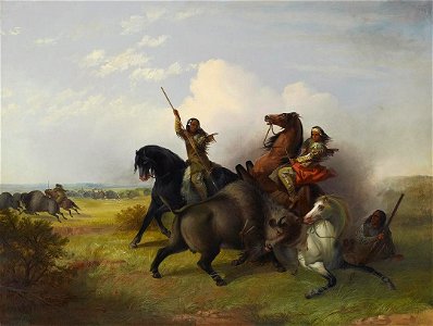 John Mix Stanley - The Buffalo Hunt - 2010.95 - Crystal Bridges Museum of American Art