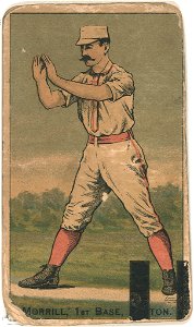 John Morrill, Boston Beaneaters, baseball card portrait LCCN2007680752