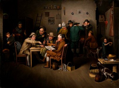 John L. Krimmel - The Village Politicians - 2007.5 - Crystal Bridges Museum of American Art