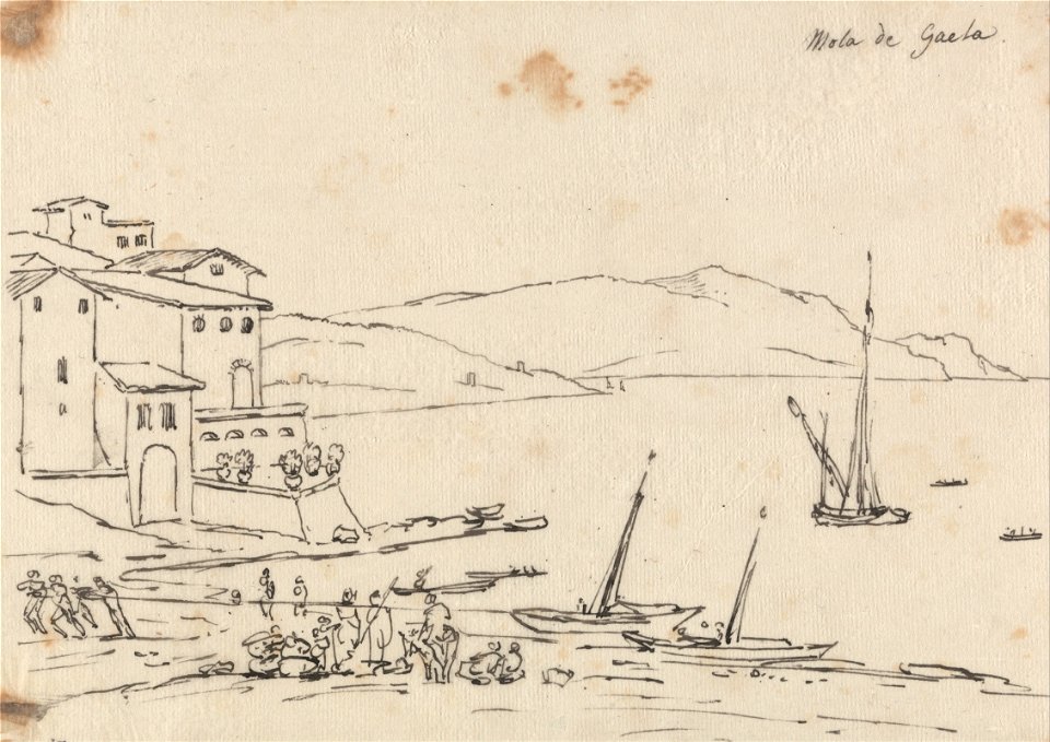 John Robert Cozens - Mola di Gaeta - Google Art Project