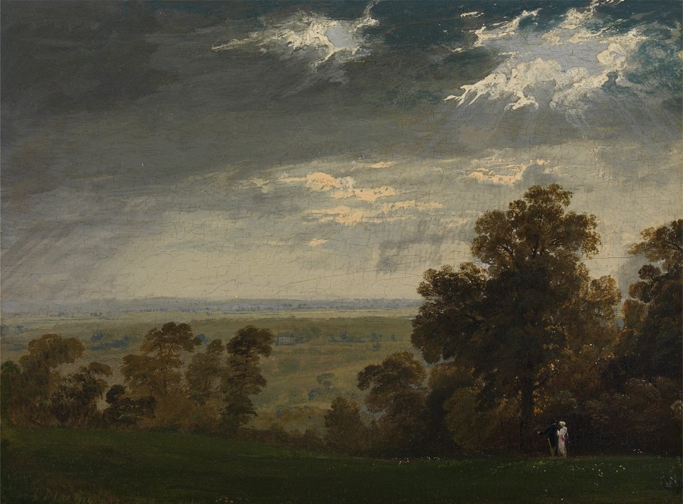 John Martin - Landscape, Possibly the Isle of Wight or Richmond Hill - Google Art Project