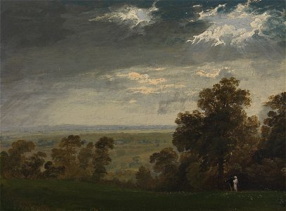 John Martin - Landscape, Possibly the Isle of Wight or Richmond Hill - Google Art Project